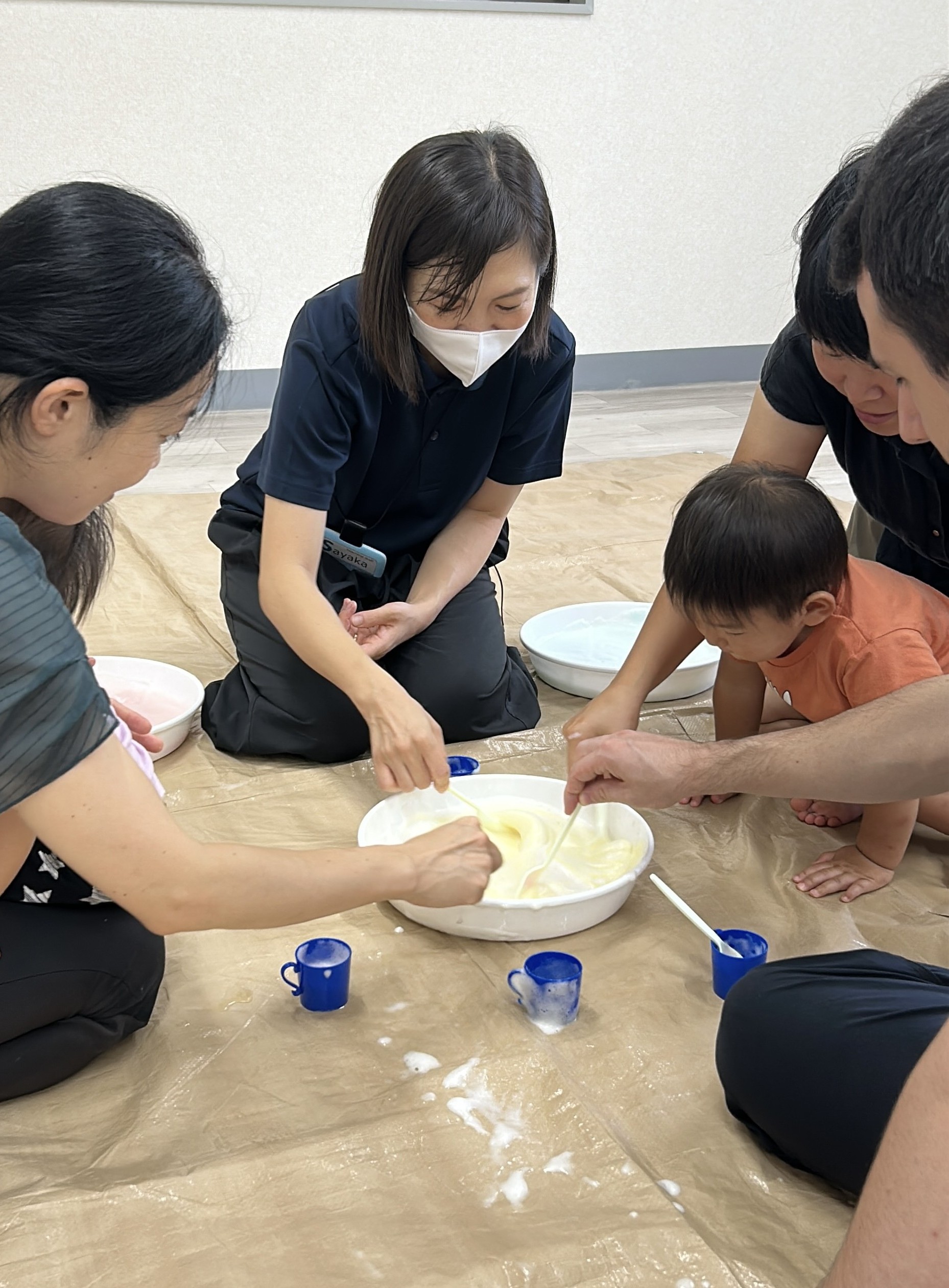 英語で感触あそび